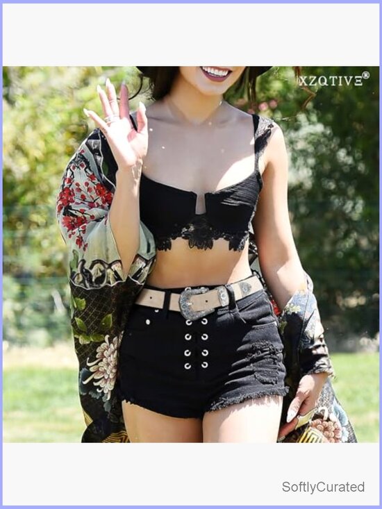 Cowgirl Suede Leather Belt With Vintage Metal Buckle